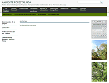 Tablet Screenshot of ambienteforestalnoa.org.ar